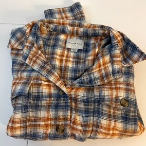 cropped flannel.